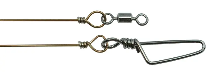 10-Inch Monofilament Wire Leader Kit: Power Swivel + Coast Lock Snap 1