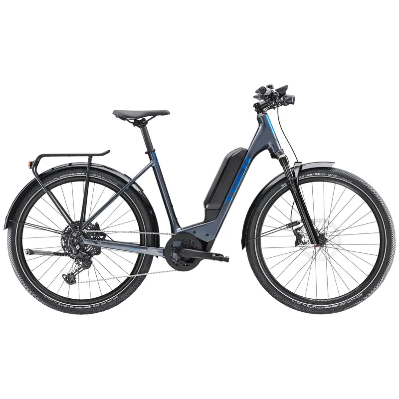 2025 Trek Allant+ 6 Lowstep Electric Hybrid Bike – Mid-Drive Urban Commuter 1