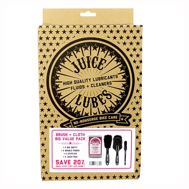 3-Piece Brush & Cloth Cleaning Kit – Juice Lubes Maintenance Pack 1