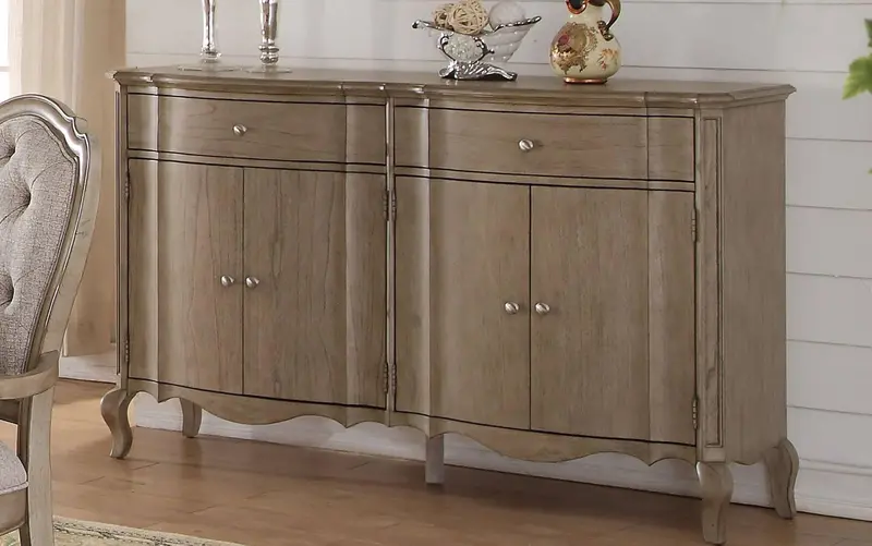 Acme Chelmsford Antique Taupe Server – Four-Drawer Dining Cabinet (66056) 1