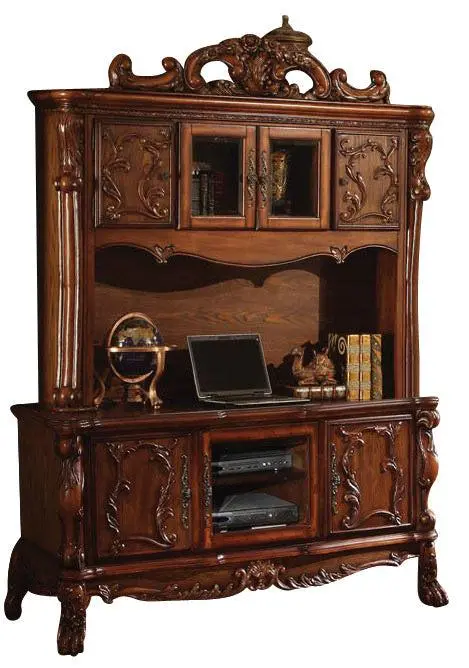Acme Dresden Cherry Oak Bookcase – Five-Shelf Display Unit (12172) 1
