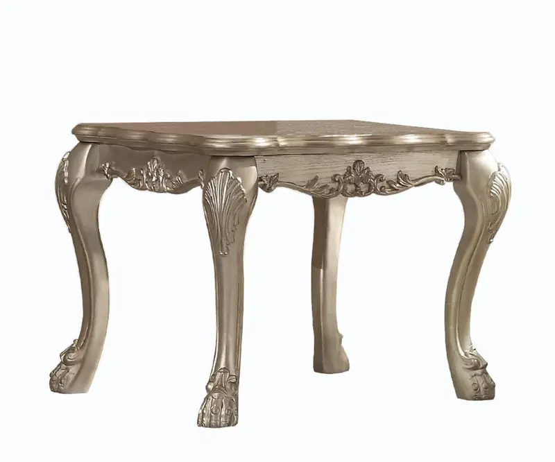 Acme Dresden Gold Patina End Table – Sleek Nightstand Alternative (83161) 1