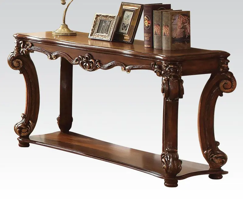 Acme Vendome Cherry Sofa Table With Slim Profile (Model 82004) 1
