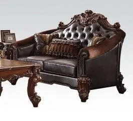 Acme Vendome Cherry Traditional Loveseat – Compact Seating Option (Model 53131) 1