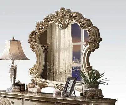 Acme Vendome Gold Patina Wall Mirror With Ornate Frame (Model 23004) 1