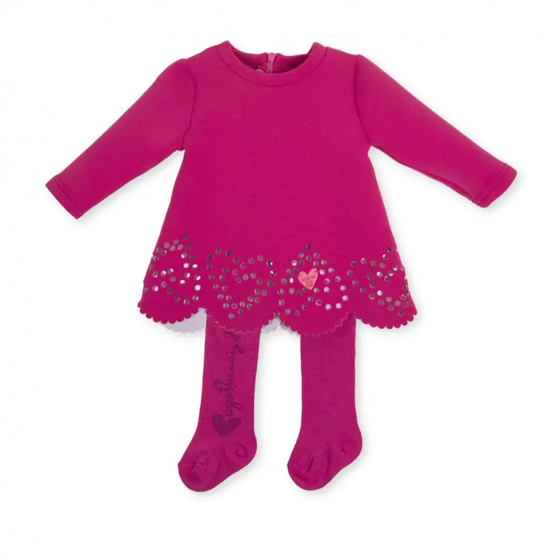 Agatha Ruiz De La Prada Pink Dress – Vibrant Cotton Party Dress (Length 86 Cm) 1