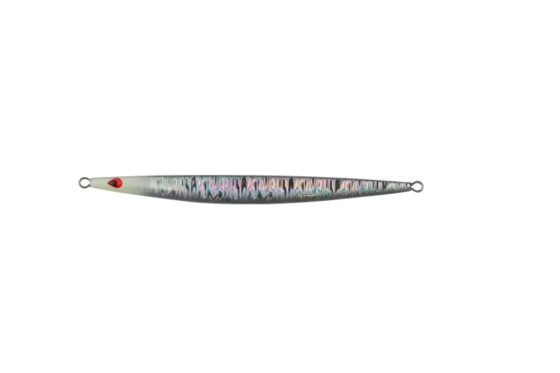 Aiya Long Jig: Wave-Textured Silver With Glowing Head 1