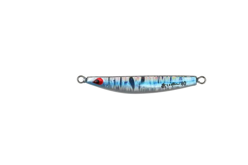 Aiya Mini Silver Jig With Blue Stripe 1