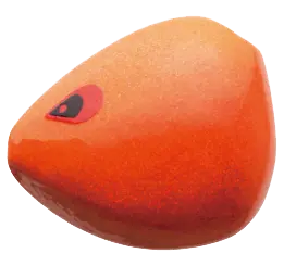 Aiya Solid Orange Glitter Fishing Ball 1