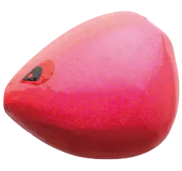 Aiya Solid Pink Glitter Fishing Ball 1