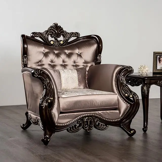 Albacete Cherry And Campage Accent Chair 1