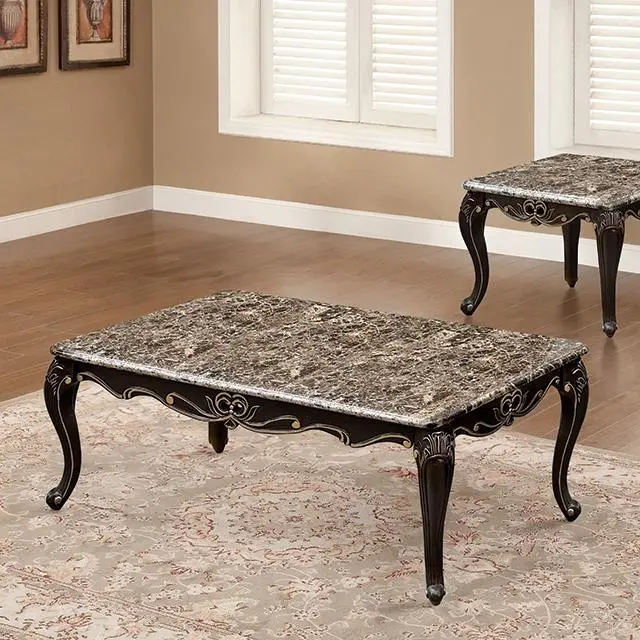 Albacete Walnut And Campage Coffee Table 1