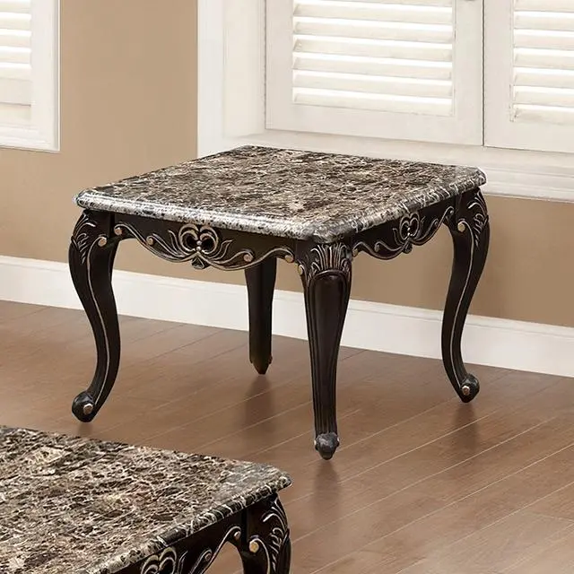 Albacete Walnut And Campage End Table 1
