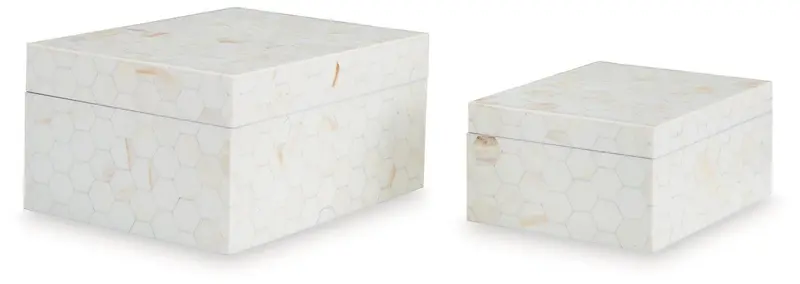 Aldenburg Decorative Storage Box Set – 2-Piece Nesting Organizers 1