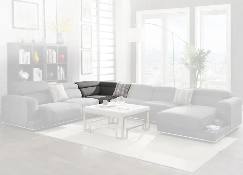 Alwin Dark Gray Wedge Sofa By Acme Furniture – Model 53721 1