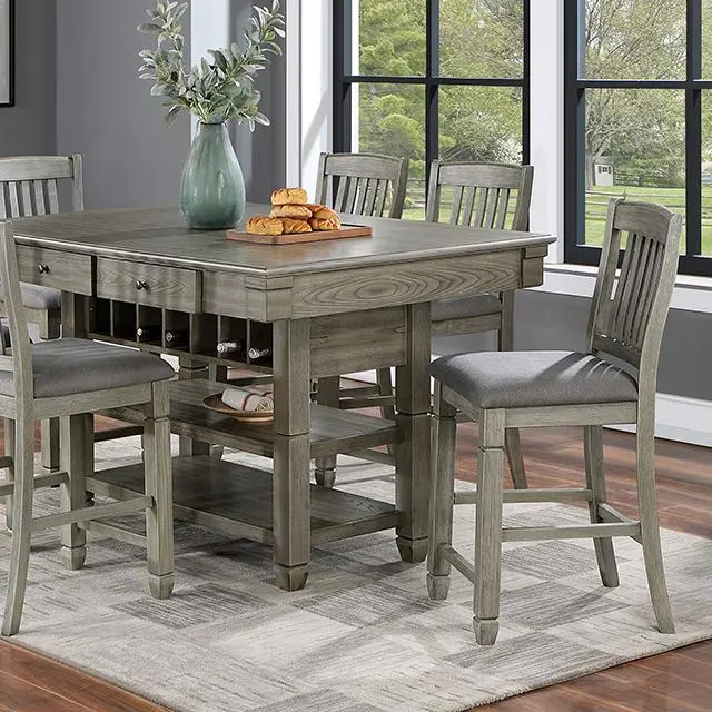 Anaya Industrial-Style 7-Piece Counter-Height Set 1