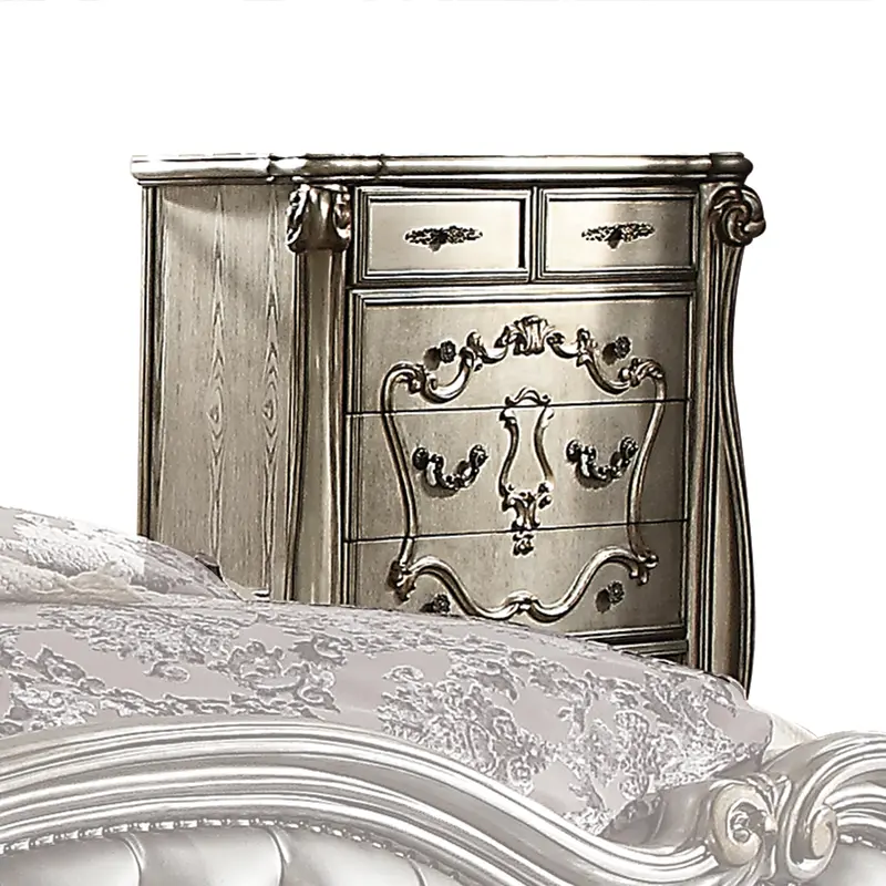 Antique Platinum Versailles Storage Chest 1