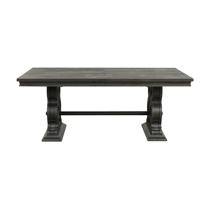 Arasina Dark Pewter Extendable Dining Table – 5559N-96* 1