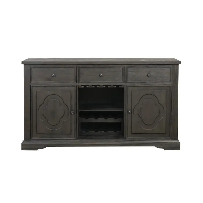 Arasina Dark Pewter Server With Metal Accents – 5559N-40 1