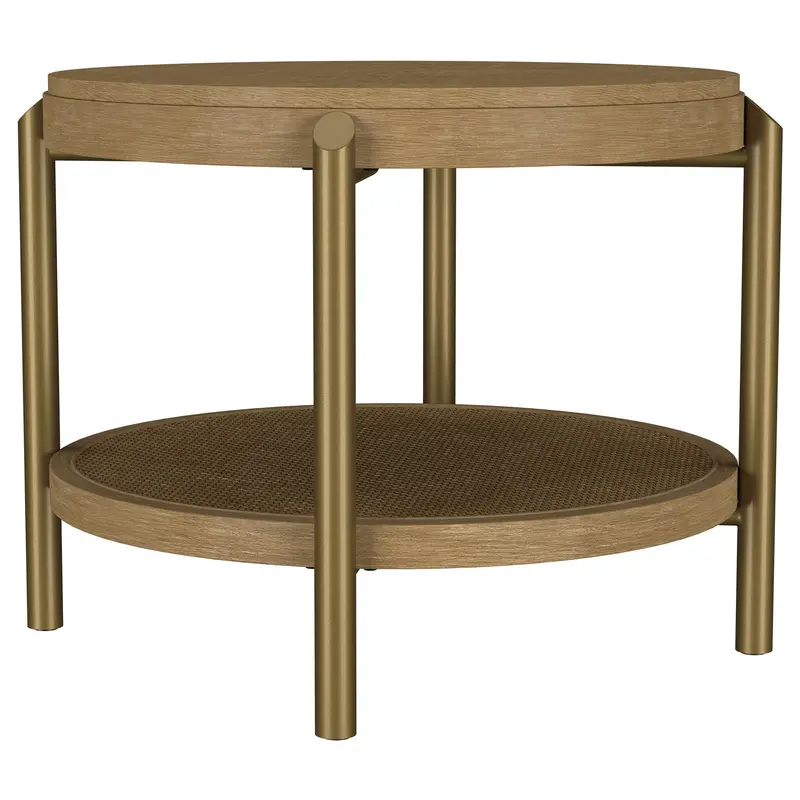 Arini Round Wooden End Table 1