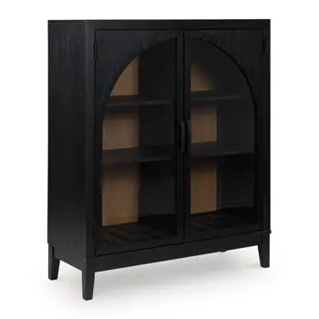 Armenleigh Slim Accent Cabinet – Wood-Finished Storage Sideboard 1