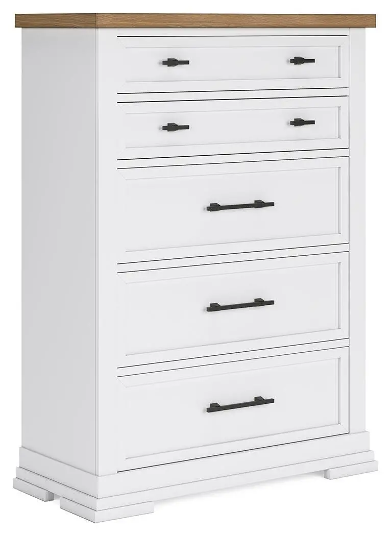 Ashbryn 5-Drawer Chest Of Drawers – Slim Vertical Storage 1