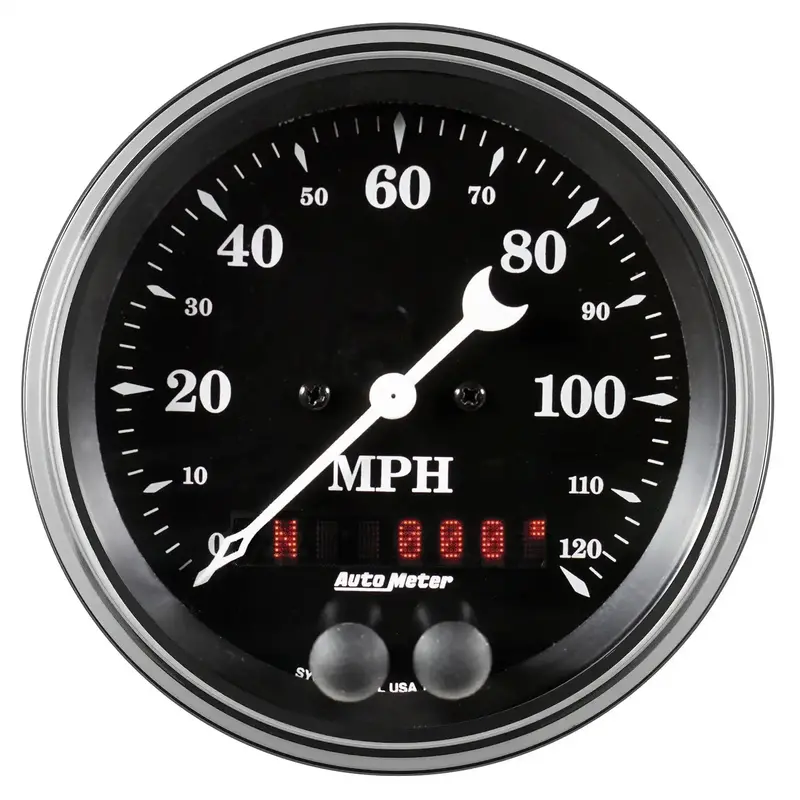 Autometer 1749 Traditional Analog Gauge – Perimeter-Illuminated Incandescent Dial For Classic Readability 1