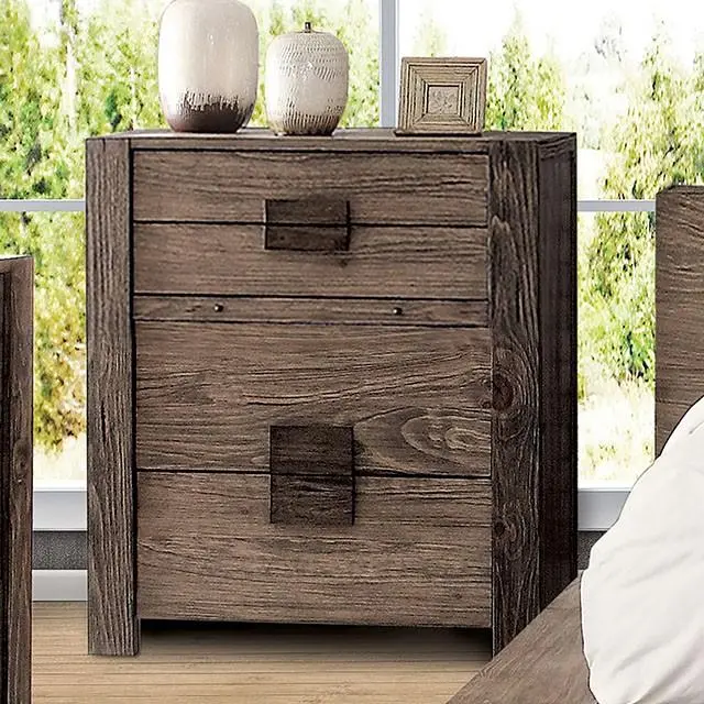 Aveiro Rustic Chest Of Drawers – Farmhouse-Style Storage Cabinet With Knob Hardware 1