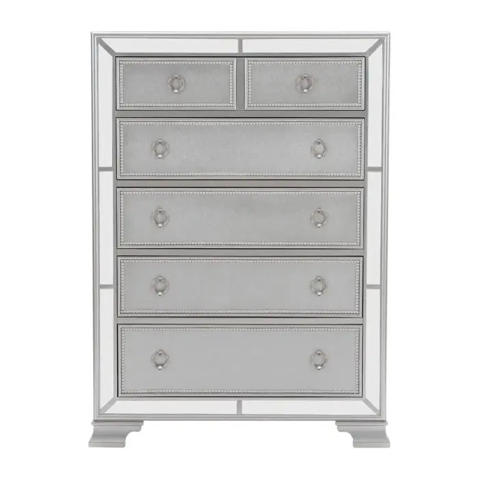 Avondale Silver 6-Drawer Tall Chest – 1646-9 1