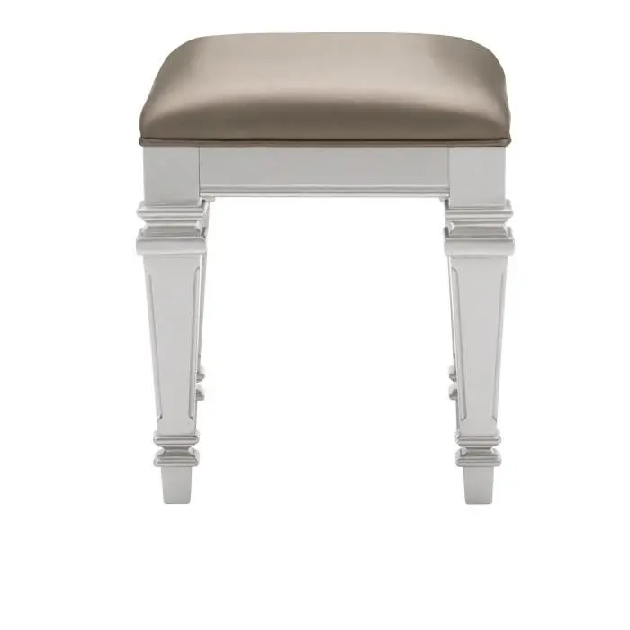 Avondale Silver-Tone Vanity Stool – 1646-14 1