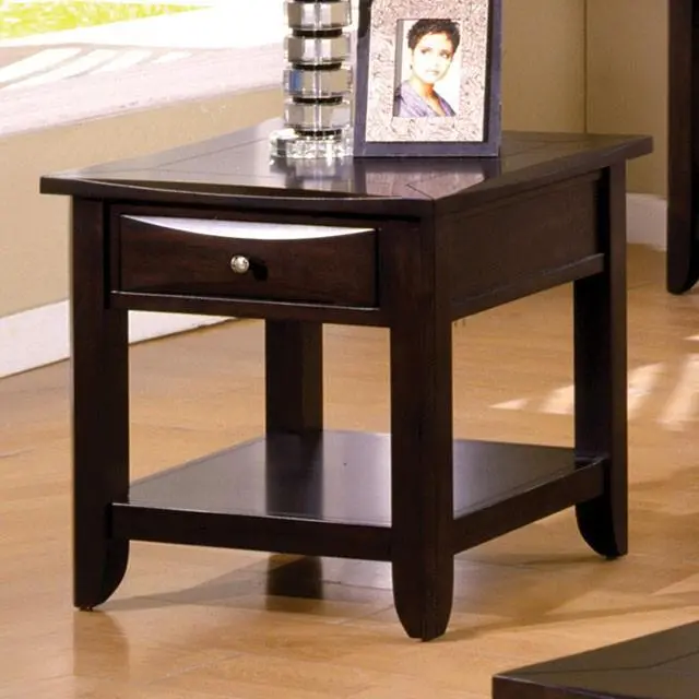 Baldwin Round Wood End Table 1