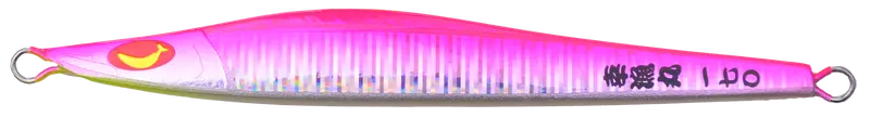Banana-Style Jig With Pink Backing 1
