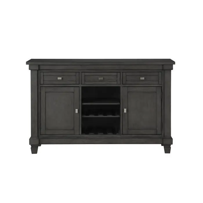 Baresford Gray Server With Open Shelving – 5674-40 1