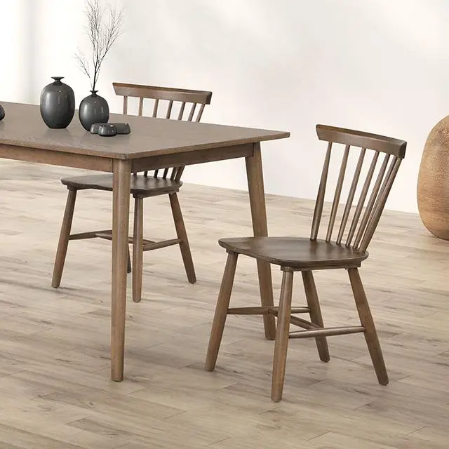 Beale Walnut-And-Black Solid Wood Dining Table 1