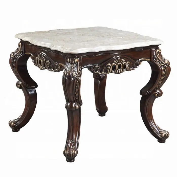 Benbek Wooden End Table With Shelf 1