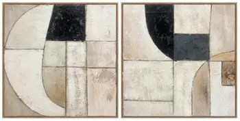 Bexlen Modern Wall Art Set – Two-Piece Decorative Print Collection 1
