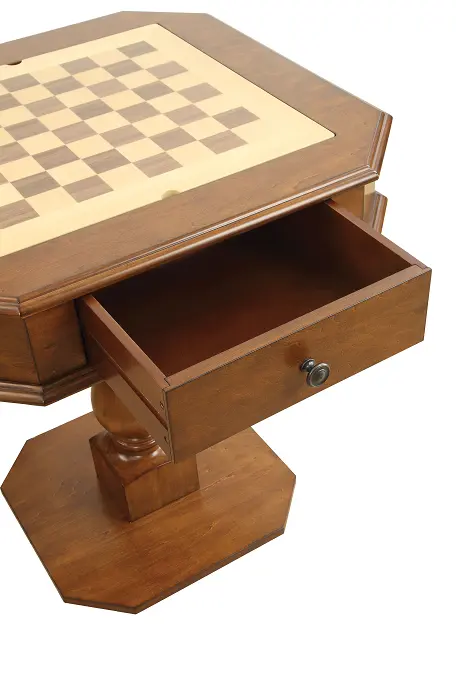 Bishop Cherry Wood Game Table With Foldable Design 1