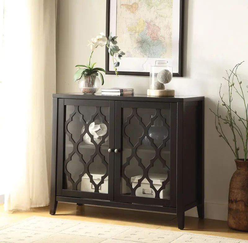 Black Ceara Console Table – Modern Hallway Or Bedroom Accent Piece 1