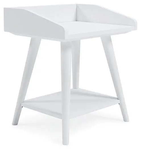 Blariden Round Wood Accent Table With Shelf Storage 1