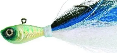 Blue Shad Bucktail Jig – Premium Hooked Lure 1