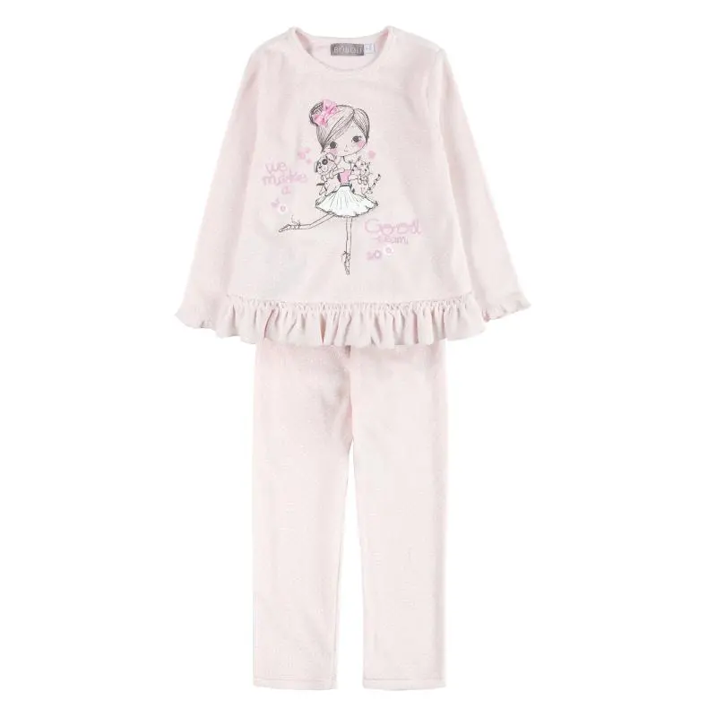 Boboli Ballerina Velour Pajama Set – Size 110 1