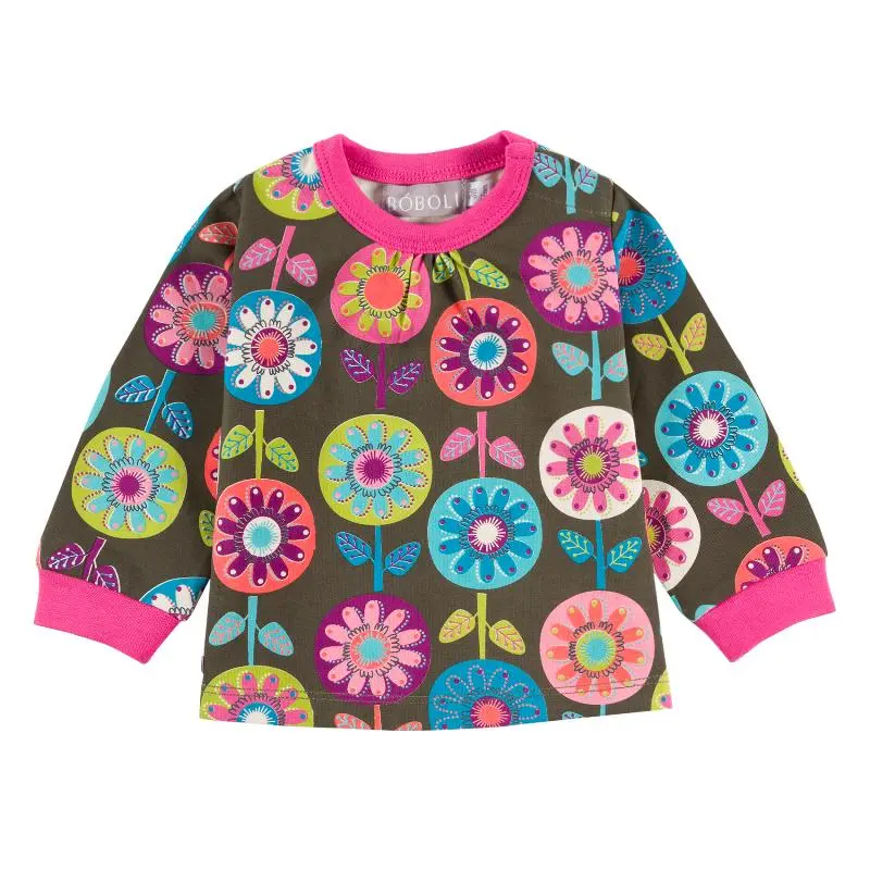 Boboli Floral T-Shirt – Breathable Cotton, Size 98 Cm 1