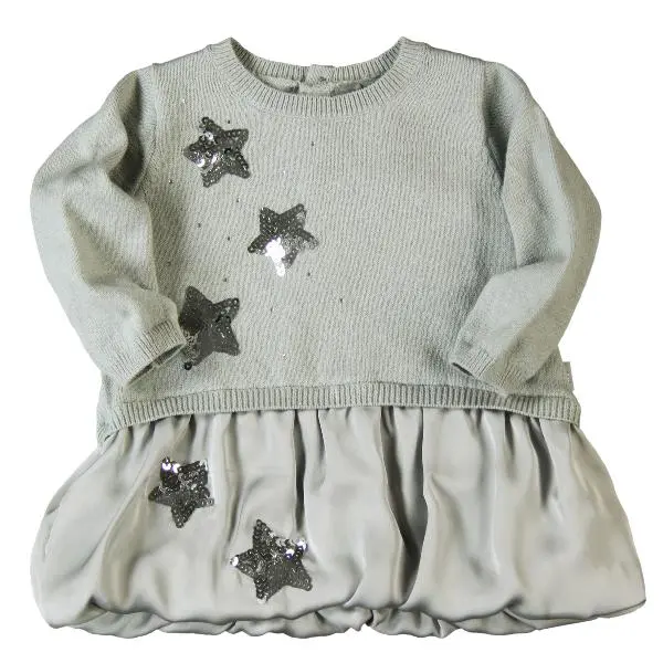 Boboli Silver Party Dress For Toddlers, Size 98 1