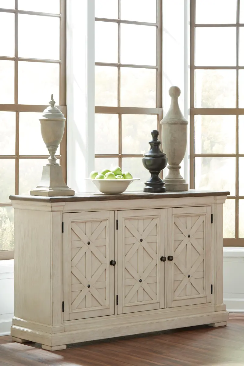 Bolanburg Buffet-Style Dining Server With Storage Shelves 2