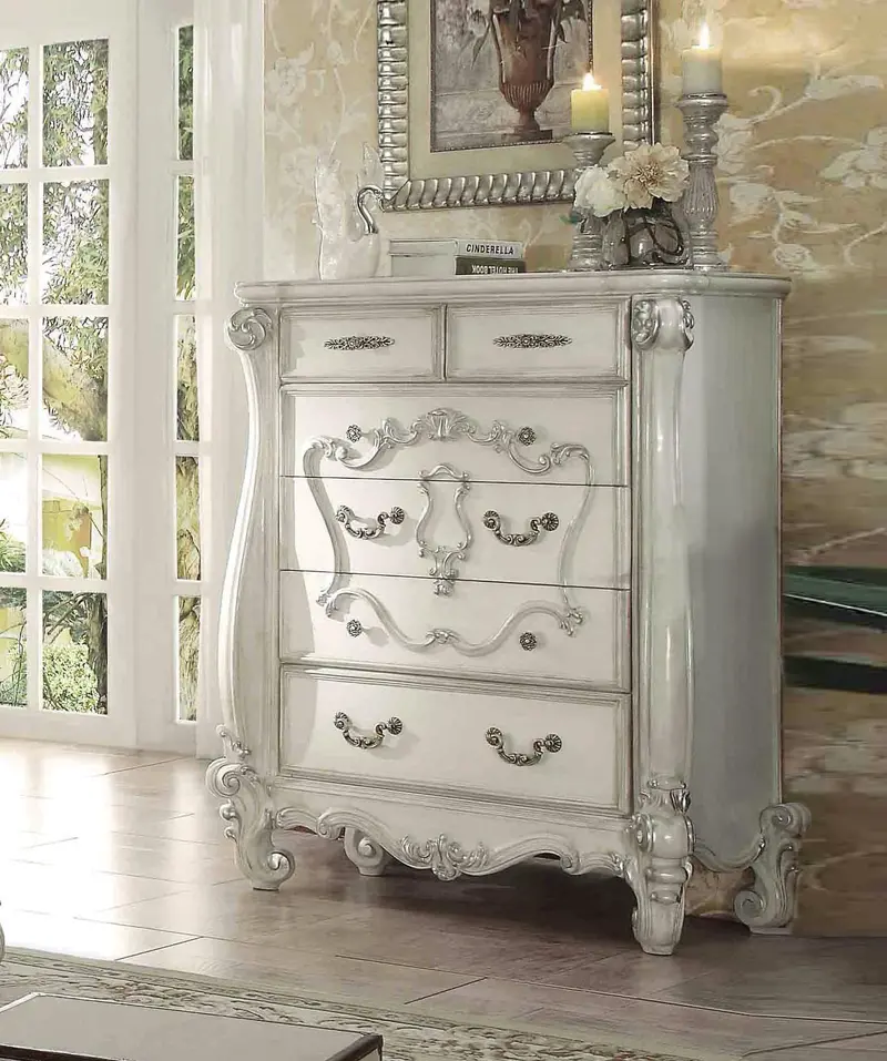 Bone White Versailles 6-Drawer Chest 1