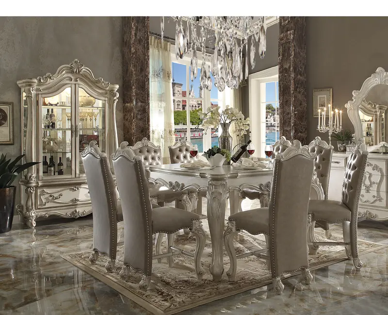 Bone White Versailles Counter-Height Dining Table 1