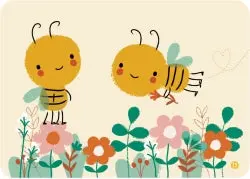Bora Bee-Themed Greeting Card With Envelope 1