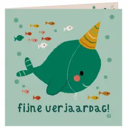 Bora Cheerful Birthday Card With Envelope – 'Hiep Hiep Hoera!' Design 1