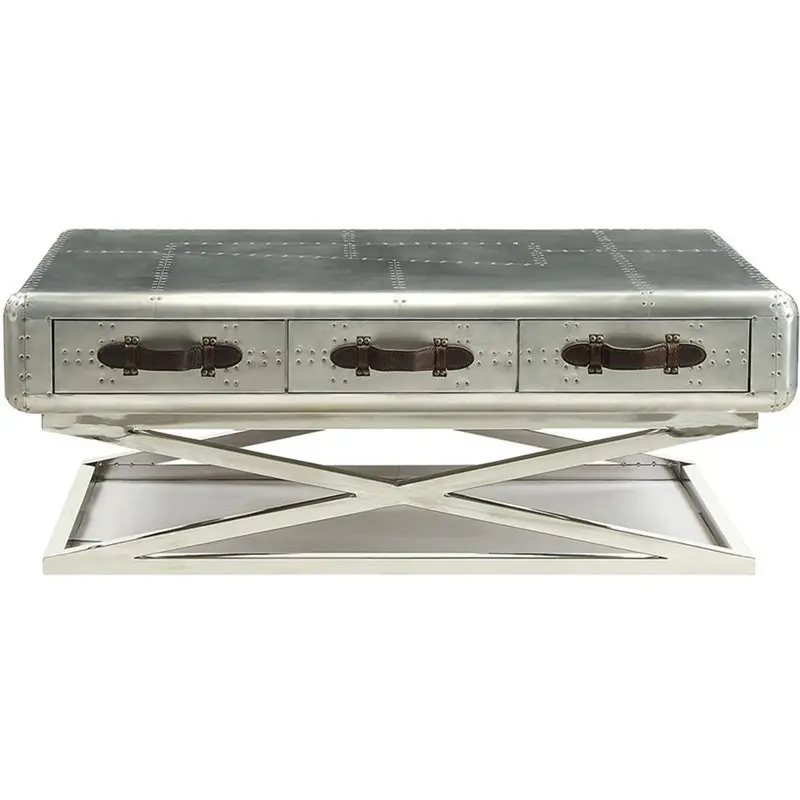 Brancaster Aluminum Coffee Table By Acme Furniture – Model 83555 1