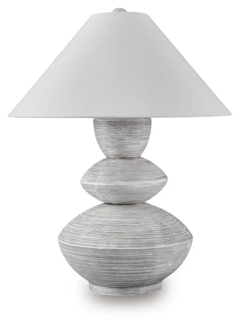 Brickdon Ceramic Table Lamp With Linen Shade And Adjustable Base 1